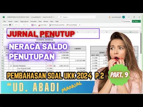 UD ABADI P2 UKK 2024 Jurnal Penutup Dan Neraca Saldo Penutupan