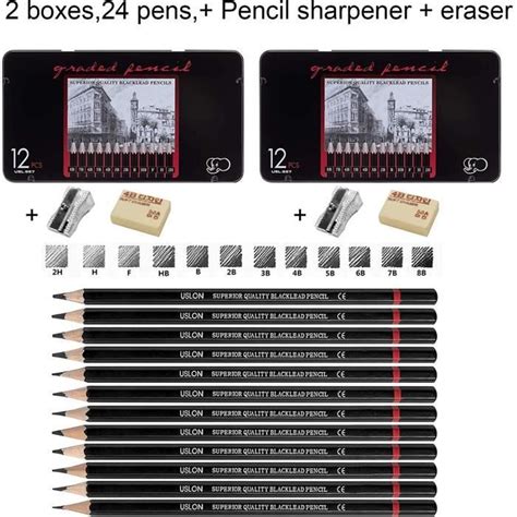 24 Crayon Dessin Crayons De Dessin Et Croquis Crayons De Croquis