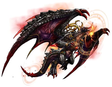 God Bahamut From Final Fantasy Dimensions Ii Illustration Artwork