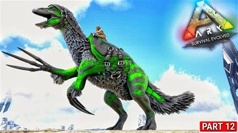 Taming Delta Therizinosaurus On Public Demand ARK Ice Age ARK