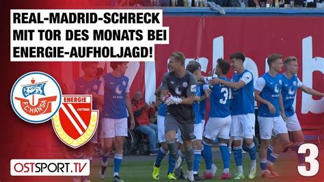 Thill aus 50 Metern Real Madrid grüßt Lausitz Hansa Rostock Cottbus