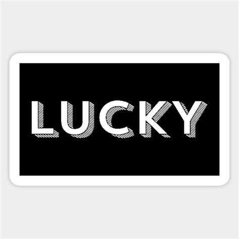 Minimalist Lucky Sticker | Irish Luck, Lucky Charm, and More