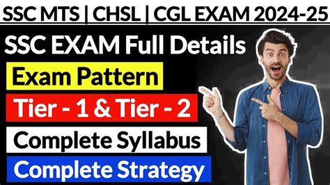 Ssc Cgl Strategy 2024 SSC Exam 2024 SSC CGL Syllabus SSC CGL