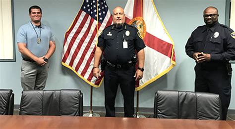 Watch Cocoa Police Chief Mike Cantaloupe Swears In New Officers James