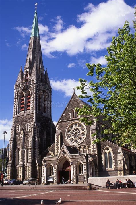 The Anglican Christchurch Cathedral In Downtown Of Christchurch South