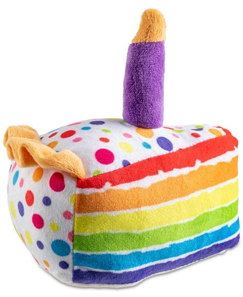 Haute Diggity Dog Birthday Cake Slice Dog Toy Macys