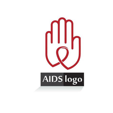 aids ribbon logo and world aids day vector design 24375617 Vector Art at Vecteezy