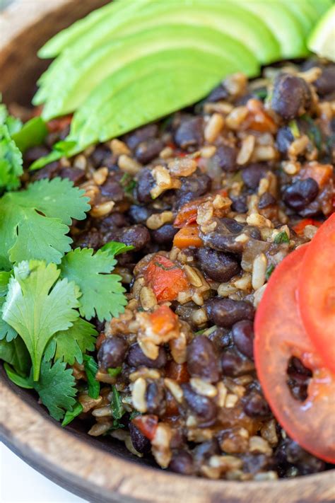 Easy Veggie Loaded Black Beans And Rice Veganosity