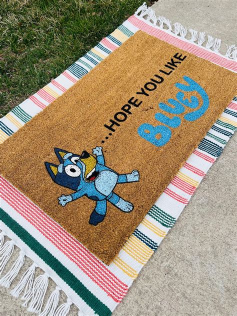 Hope You Like Bluey Doormat Freya Made Decor