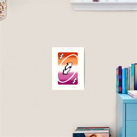 Lesbian Pride Uno Reverse Card Art Print For Sale By Xoxo Raylin Redbubble