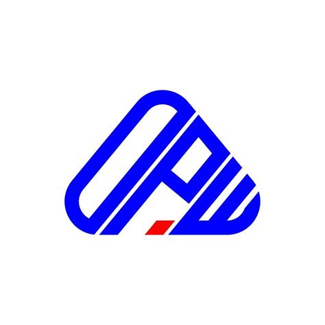 opw letter logo creative design  vector graphic opw simple