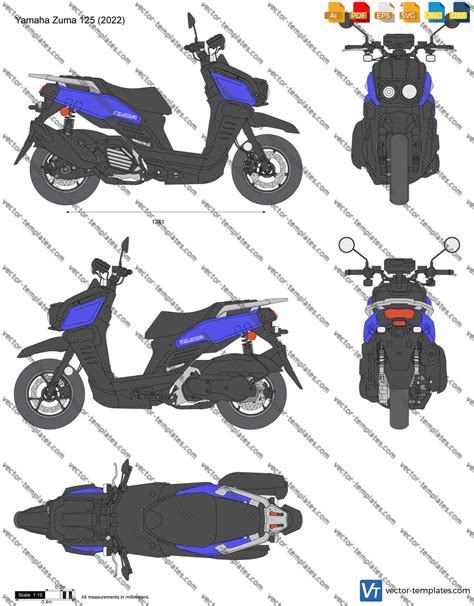 Templates - Motorcycles - Honda - Yamaha Zuma 125