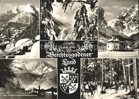 Berchtesgaden Wendelstein Koenigssee St Barholomae Mit Watzmann