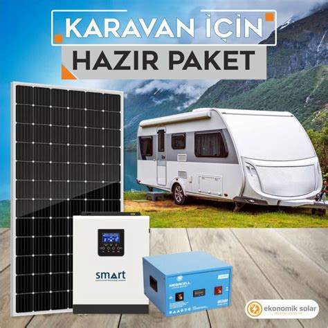 Karavan için 400 Watt Solar Paket Lityum Akülü Ekonomik Solar