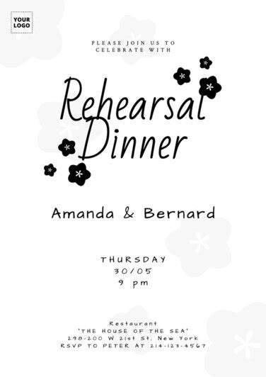 Free Rehearsal Dinner Invitation Templates