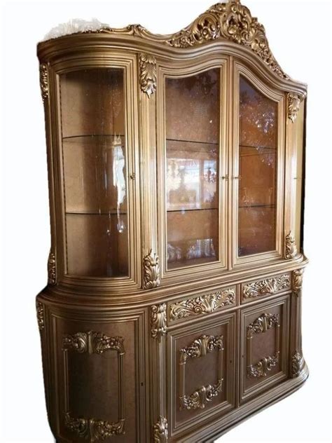 brown teak wooden showcase cabinet  hall  rs piece