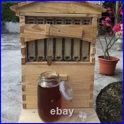 Beehive Frames Complete Box Kit Bee Hives Auto Flowing Frames