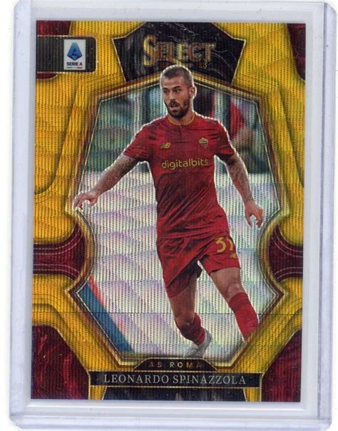 Leonardo Spinazzola Select Serie A Mezzanine Gold Wave Prizm