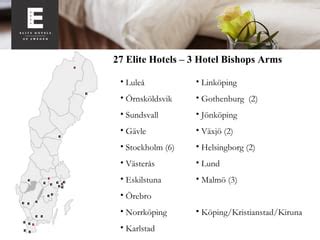 Elite Hotels Sweden Presentation for MICEboard | PPT