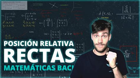 POSICIÓN RELATIVA DE RECTAS Matemáticas Bachillerato YouTube