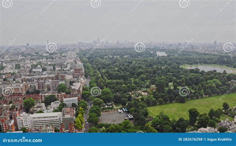 Beautiful Aerial View of the Hyde Park in London. Stock Footage - Video ...