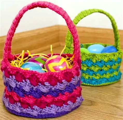 Woven Easter Basket Crochet Pattern Weave Crochet