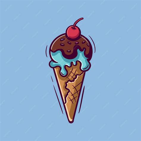 Ilustración Vectorial De Helados Vector Premium