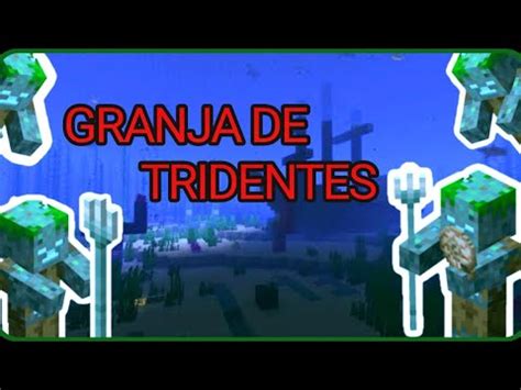 Como Hacer La Mejor Granja De Tridentes Minecraft Bedrock Youtube