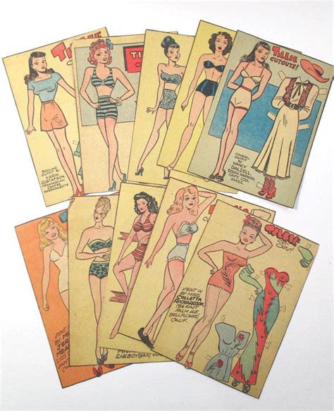 Vintage Tillie The Toiler Paper Doll Set