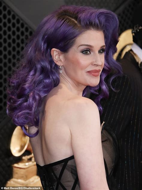 Kelly Osbourne Stuns In Sheer Black Strapless Dress At Grammys