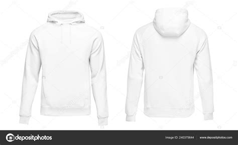 Plain White Hoodie Template