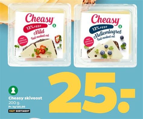 Cheasy Skiveost 13 Mild Tilbud Hos Netto