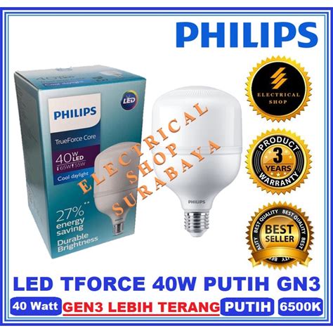 Jual Philips Lampu Led Trueforce W Watt Putih Grosir Tforce Core