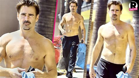 Getting Hot In Here True Detective Colin Farrell Goes Shirtless In West Hollywood 7 Sexy Pics