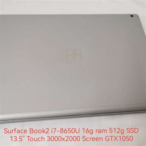 16g板載 Surface Book2 I7 8650u 16g Ram 512g Ssd 13 5 Touch 3000x2000 Screen Gtx10 二手或全新手提電腦 電腦