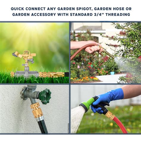 Brass Garden Hose Quick Connects Multipack Morvat