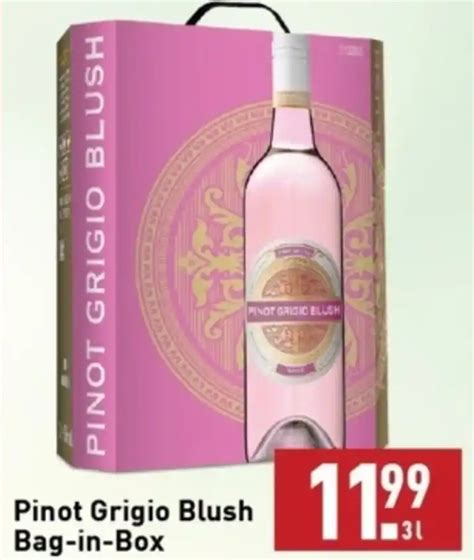 Pinot Grigio Blush Bag In Box 3L Aanbieding Bij ALDI