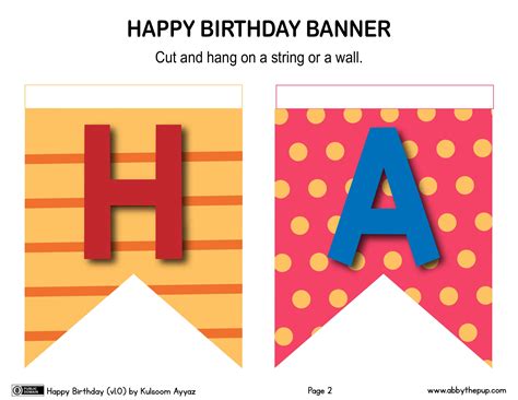 Free Printable Happy Birthday Banner Templates