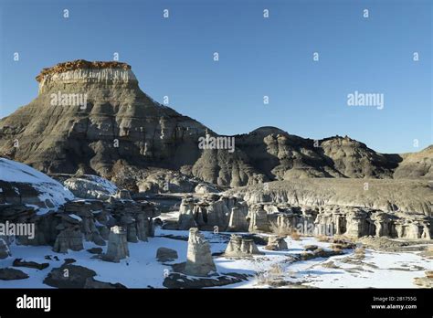 Bisti Badlands De Na Zin Wilderness Area New Mexico Stock Photo Alamy