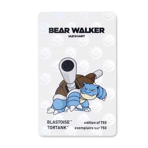 Pok Mon Center Bear Walker Blastoise Skateboard Pok Mon Center