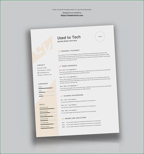 Creative Cv Templates Free Download Word Template 1 Resume Examples Ygkzkxj23p