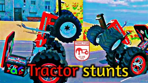 Tractor Ke Stunt Kaise Kra Tractor Ko Aage Se Kaise Uthaya Indian