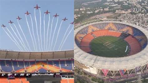 Ind Vs Aus World Cup Final Air Show Rehearsal On High Over