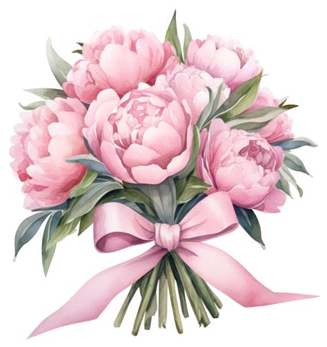 Premium AI Image | Pink watercolor peony isolated