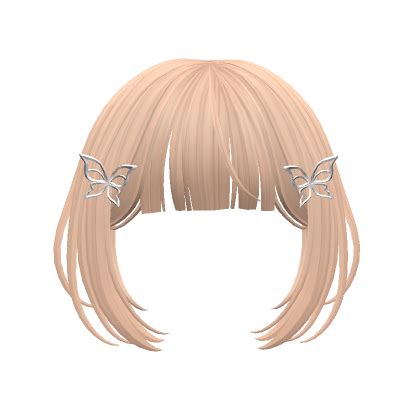 Full Bangs With Butterfly Hairpin Blonde Roblox Item Rolimon S