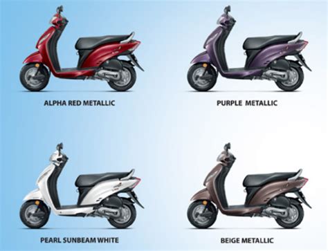 New honda activa all colours