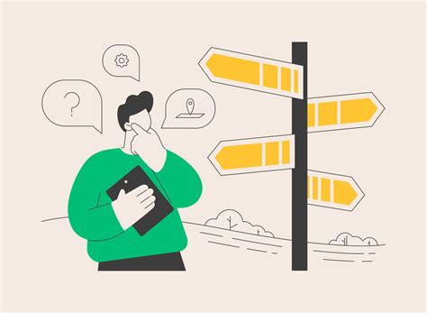 decision management abstract concept vector illustration