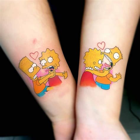 Simpson Bart And Lisa Arte Simpsons Lisa Simpson Tatuagem Dos Simpsons