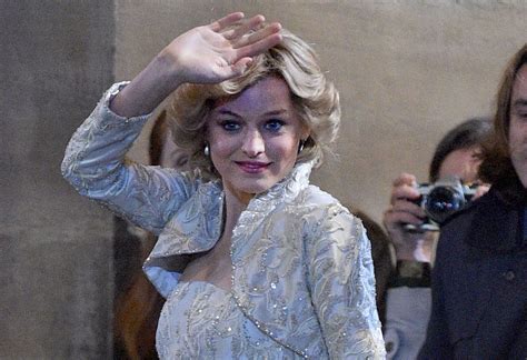 ‘The Crown’: Emma Corrin Spotted In Princess Diana Costume