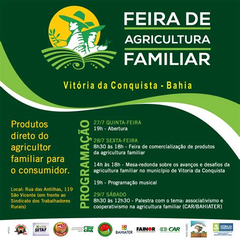 Feira Da Agricultura Familiar Acontece De 27 A 29 De Julho Prefeitura